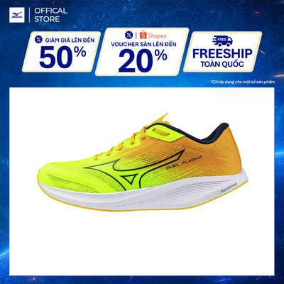 Giày Chạy Bộ Unisex Mizuno Duel Flash 2 - Vàng - U1GD256004