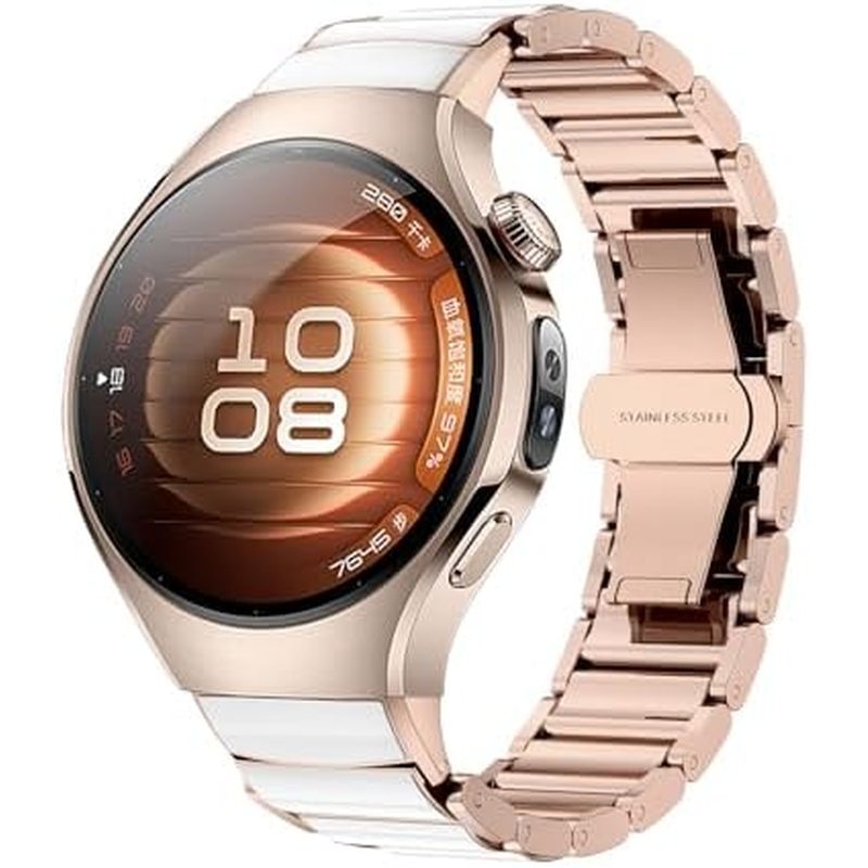VeveXiao Kim Loại Bền Có Dây Đeo Gốm Tương Thích Với Huawei Watch 5 42mm, Vòng Tay Không Khoảng Cách