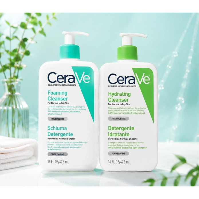 CeraVe Hydrating Cleanser 236ml Sữa Rửa Mặt Dưỡng Ẩm Dịu Nhẹ Cho Da Khô- CV12
