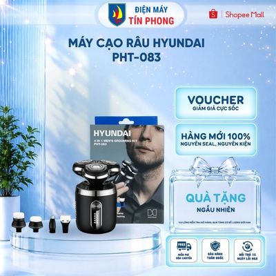 Máy cạo râu Grooming Kit 4 trong 1 Hyundai PHT-083 - cạo râu, rửa mặt, tông đơ cắt tóc, tỉa long mũi