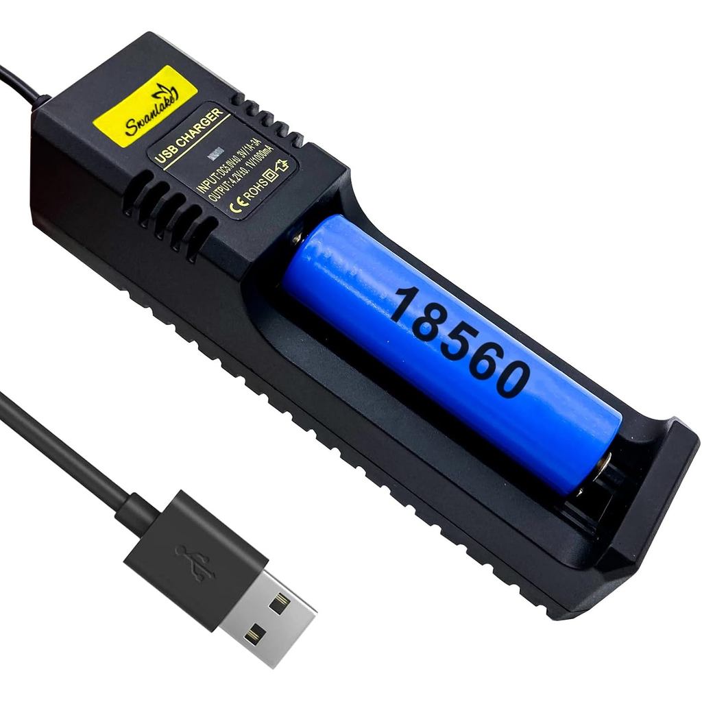 Bộ sạc pin 18650, Bộ sạc 18650 thông minh một khe cho pin sạc 3.7V Lithium Li-ion 18650,26650,18500,