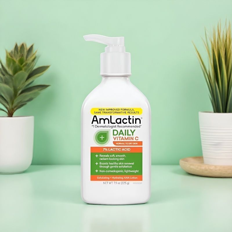 AmLactin Daily Vitamin C Dưỡng Ẩm 7% Axit Lactic Dưỡng Ẩm Trẻ Hóa Da Loại Bỏ Da Gà Cải Thiện Da Thô 