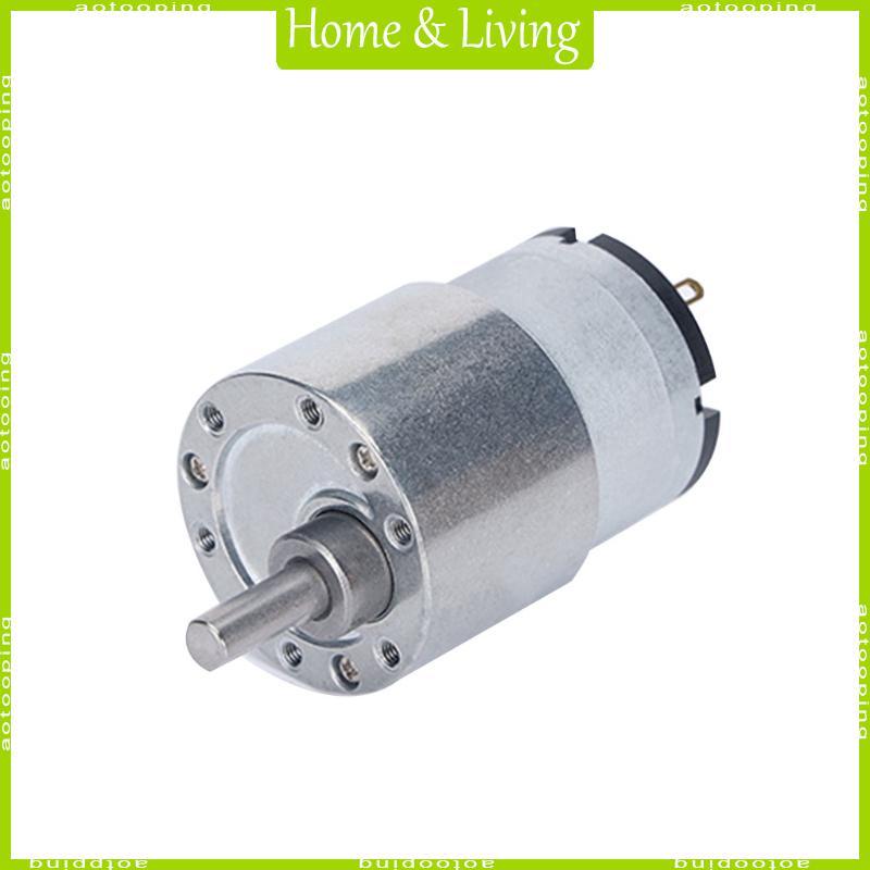 AOTO 6V 12V 24V Micro Geared Motor 7RPM 960RPM Trục đầu ra lệch tâm JGB37-520