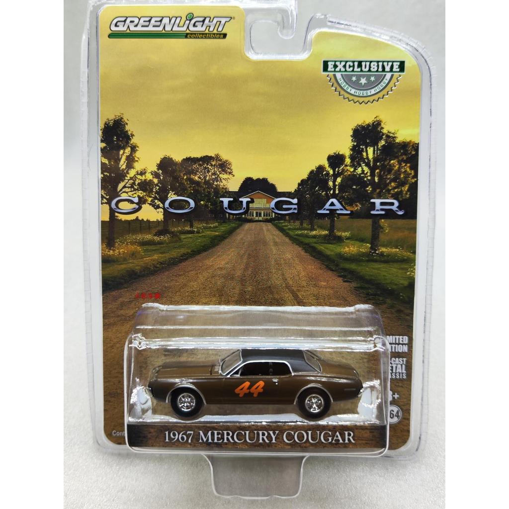 GreenLight GreenLight 1: 64 1967 Mercury Cougar Cougar Mercury Mercury Cougar Racing Car 44