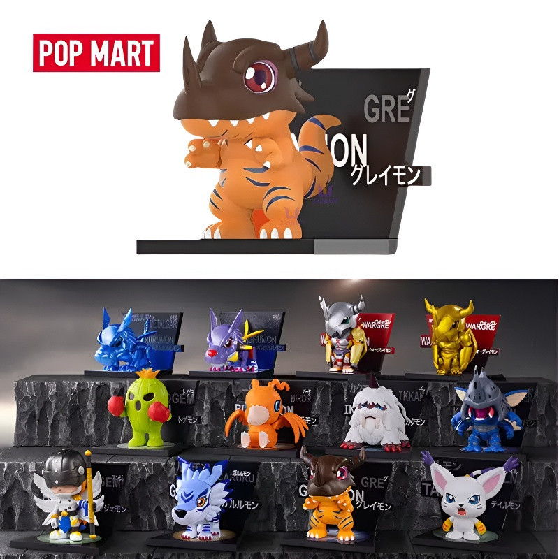 POPMART Digimon Adventure Series Tủ Lạnh Nam Châm Tủ Lạnh Nam Châm Nhân Vật Hộp Mù