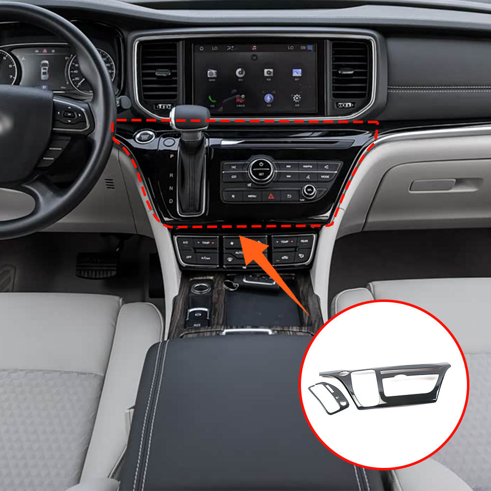 Bảng điều khiển trung tâm bằng thép không gỉ cao cấp cho phụ kiện trang trí ô tô nội thất Trumpchi G