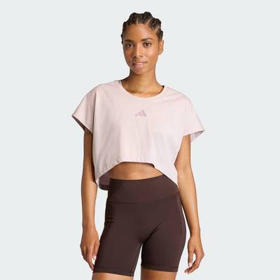 adidas Gym & Training Áo Tank Top Lửng 3 Gạch Boxy Power Workout Nữ Màu tím KE8052