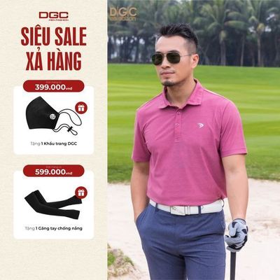 Áo Polo Golf Ngắn Tay DGC Kiểu Dáng Năng Động, Vải Thoáng Mát Mềm Nhẹ - SAPBC06M