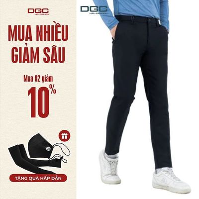 Quần âu nam không ly DGC Dáng ôm Slim Fit, chất liệu mềm mại thoáng mát - WQTBB02M