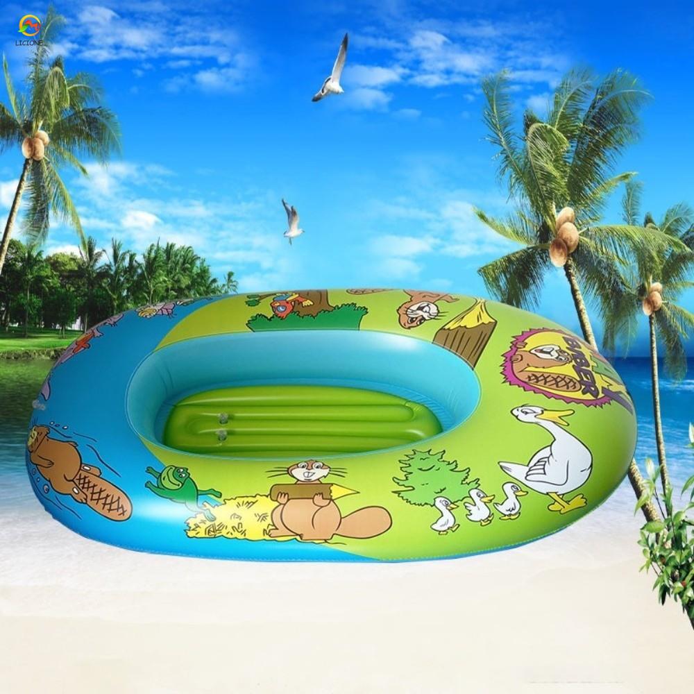 ECHOG Thuyền Kayak bơm hơi, Thiết kế vui nhộn Cấu trúc bơm hơi Thuyền kayak trẻ em bơm hơi, Đồ dùng 