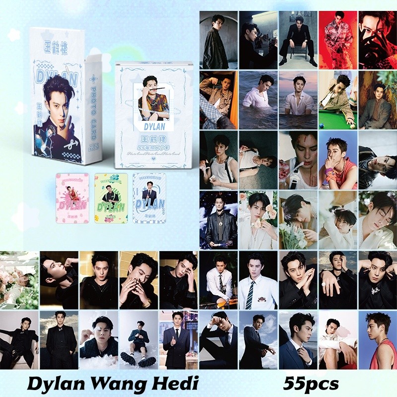 10-55pcs/box Bai Lu Wang Dylan Hedi Stills Laser Holographic Lomo Cards Only For Love Photocards Hol