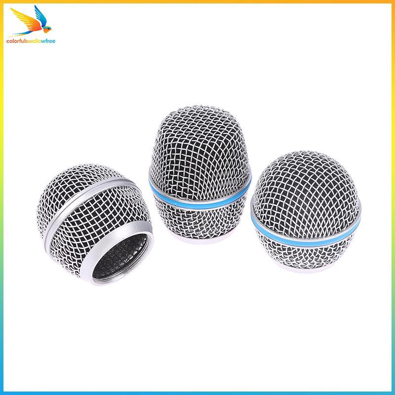 Colourswallowfree Micro Đầu Thay Thế Lưới Thép Micro Cầm Tay Lưới Nướng Đầu Phù Hợp Với Shure Beta 5