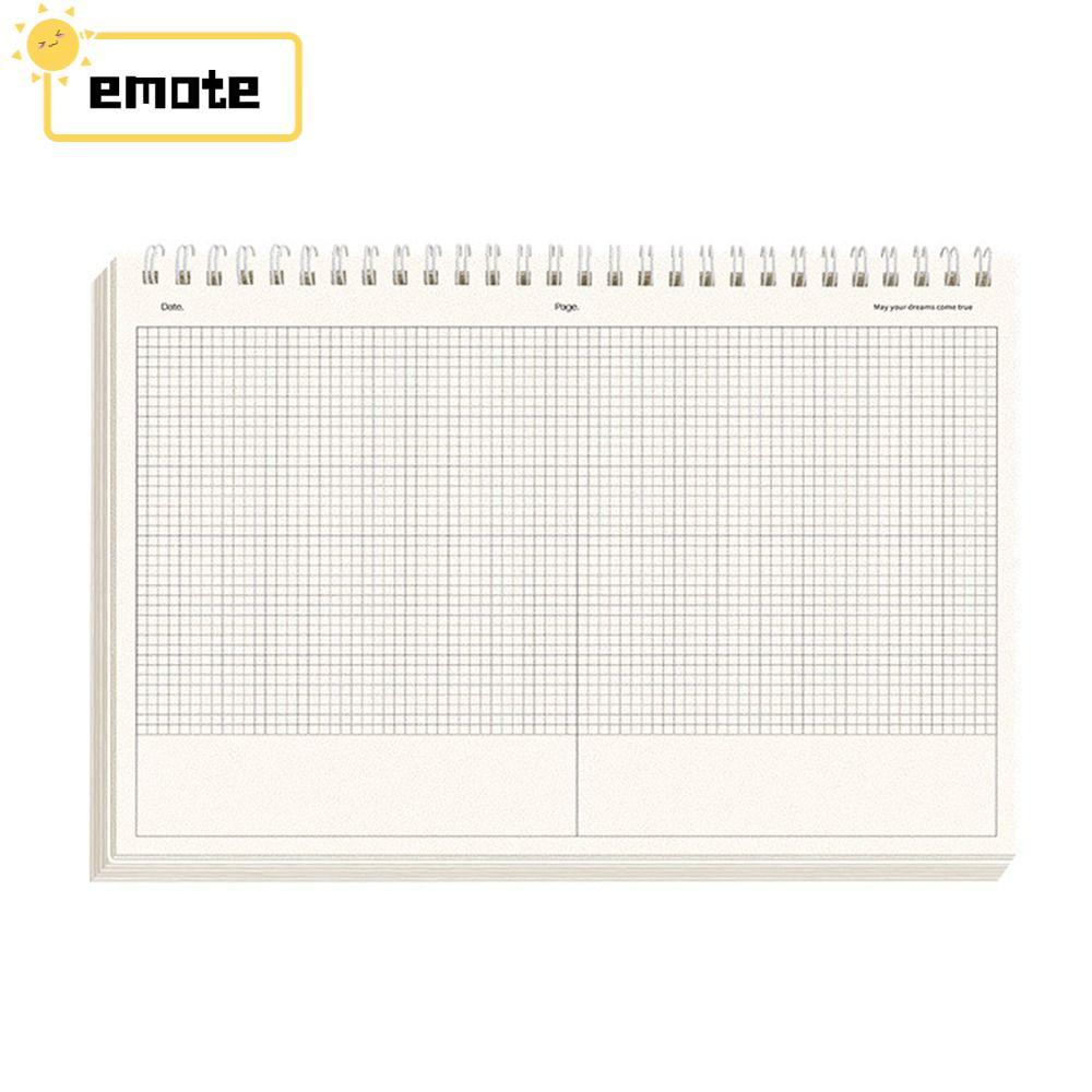 Sổ tay cuộn EMOTE, Lưới thiết kế phân vùng / Đường ngang B5 Notepad, Giấy dày đơn giản Tấm lót tâm trí Trường học Văn phòng