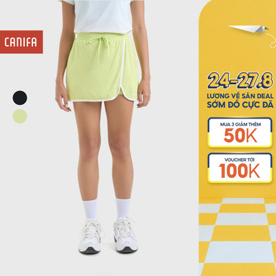 Chân váy nữ cạp cap dáng A ngắn | Wicking CANIFA 6KS26S005