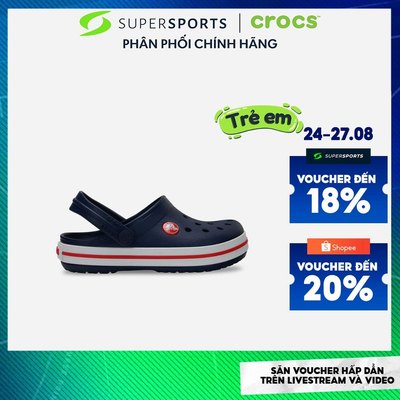 Giày Clog Trẻ Em Crocs Crocband - Xanh Navy - 207005-485 ADS07 LS300