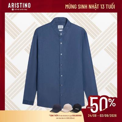 Áo Sơ mi cô trụ nam dài tay Aristino Brezza 100% Tencel thấm hút mồ hôi tốt kháng khuẩn tự nhiên ALS2110Z