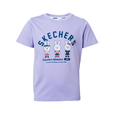 Áo Thun Tay Ngắn Bé Gái Skechers Comfort Athletic Short Sleeve Tee - SL424G663-005U Online Sale