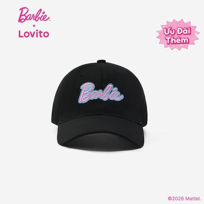 Barbie™ X Lovito Phong cách thường ngày Mũ Mùa Hè Kiểu Hàn Quốc Thêu Họa Tiết Giản Dị Ngọt Ngào LB1AD012