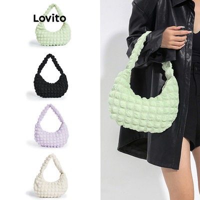 Lovito Túi Đeo Vai Nhỏ Kiểu Hàn Quốc Giản Dị Cơ Bản Thích Hợp Cho Nữ Kiểu Túi Đựng Đồ Chơi Pickleball L69AD089 (trắng/tím/xanh Lá Cây/đen)