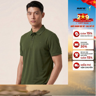 Áo phông nam cộc tay May 10 mã 140126092LV Rêu