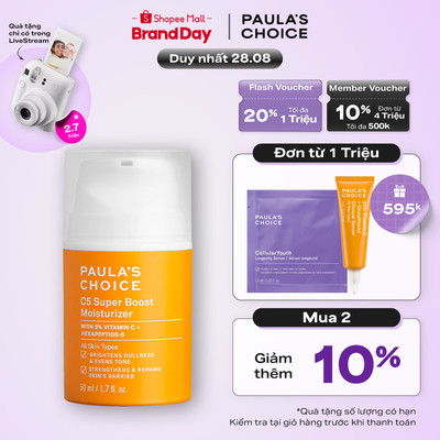Kem dưỡng ẩm Vitamin C làm sáng da và tăng sinh collagen Paula's Choice C5 Super Boost Moisturizer 50ml 2900