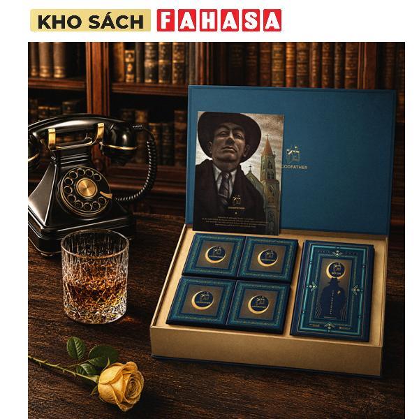 Hộp Quà Trung Thu Cao Cấp The Godfather: Sách Bố Già - Phiên Bản Trung Thu + Set 4 Bánh Trung Thu