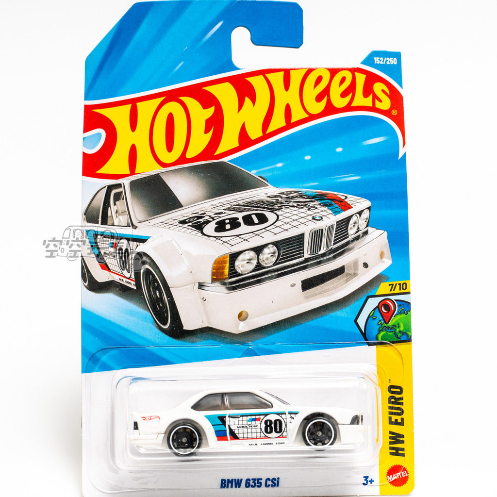 Hot Wheels 152 # BMW 635 CSI Màu trắng Hot Wheels Xe mô hình kim loại mô hình xe ô tô