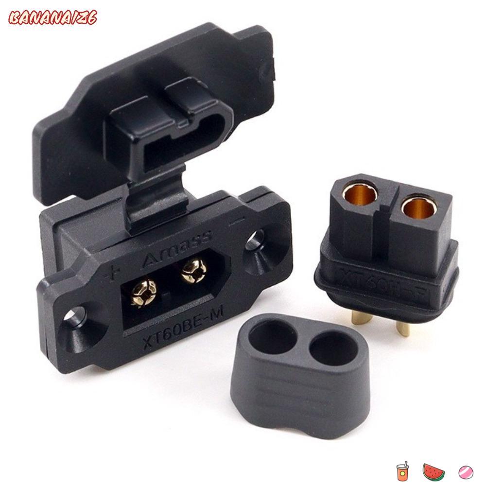 Đầu nối BANANA1Z6 XT60BE-M-F, phích cắm nam XT60BE màu đen di động màu vàng, Amass East hữu ích để c