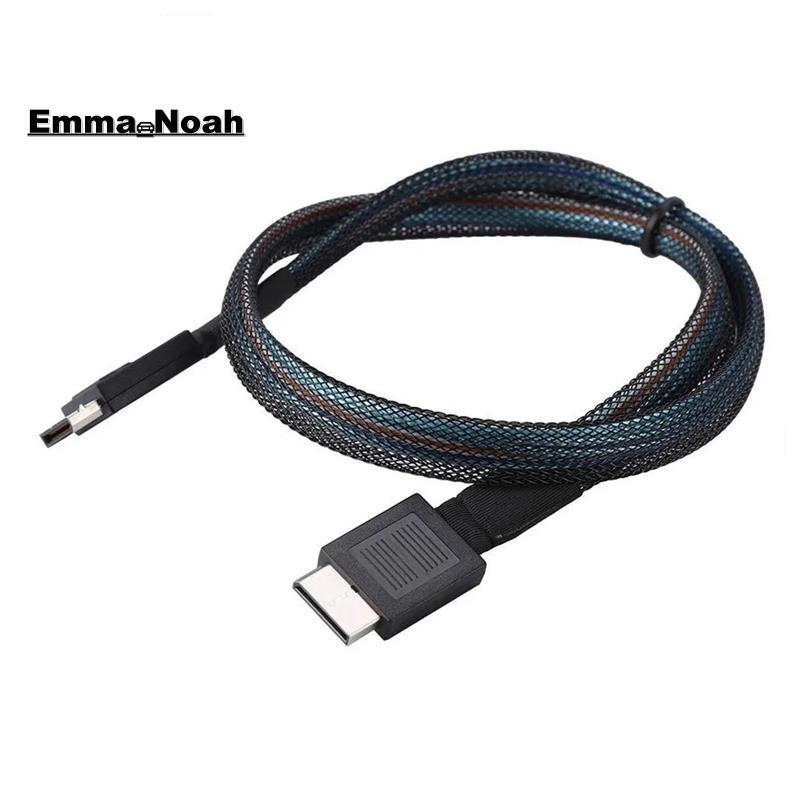Cáp PCIE4.0 SAS 24Gbps Cáp nối dài dữ liệu Oculink SFF-8611 sang SFF-8611 Đường truyền dữ liệu máy c
