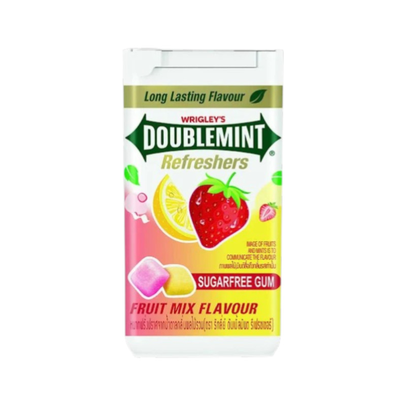 Gum Doublemint Refreshers vị dâu chanh 40g - 15850