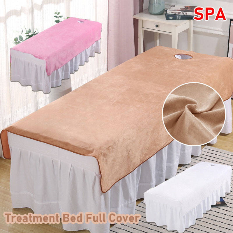 Massage Sheet Thickened Massage Bed Cover Table Bed Sheet Skin-Friendly SPA Treatment Bed Full Cover