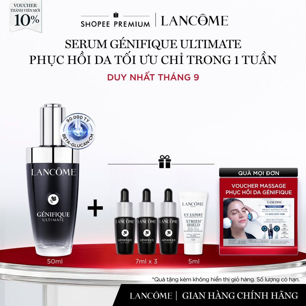 Serum Phục Hồi Da Tối Ưu Trong 1 Tuần Lancome Genifique Ultimate 50ml