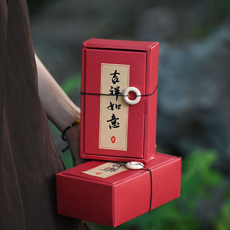 Bánh Ngọt Trung Quốc 2 Chiếc Trung Thu Hoa Đào Bánh Ngọt Bánh Trung Thu Hộp Đóng Gói Trứng Lòng Đỏ B