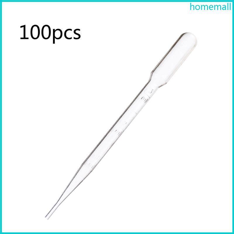 HO 100 Cái 3Ml Ống Hút Phòng Thí Nghiệm Nhựa Trong Suốt Nhỏ Giọt 3Ml Pipet Pasteur Pipet Nhỏ Giọt Dụ
