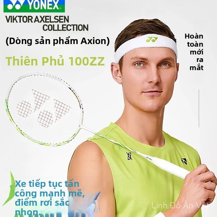 Vợt cầu lông Yonex Astrox 100ZZ VA màu Axelsen bản CH ký tên không dây đánh đơn tấn công bền đẹp