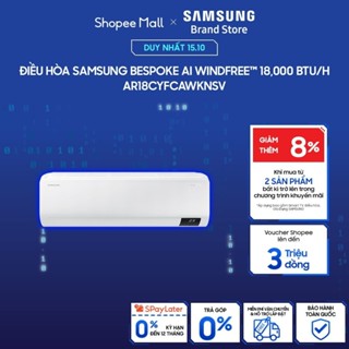 [MIỄN PHÍ VẬN CHUYỂN] Điều Hòa Samsung Bespoke AI WindFreeTM 18,000 BTU/h AR18CYFCAWKNSV