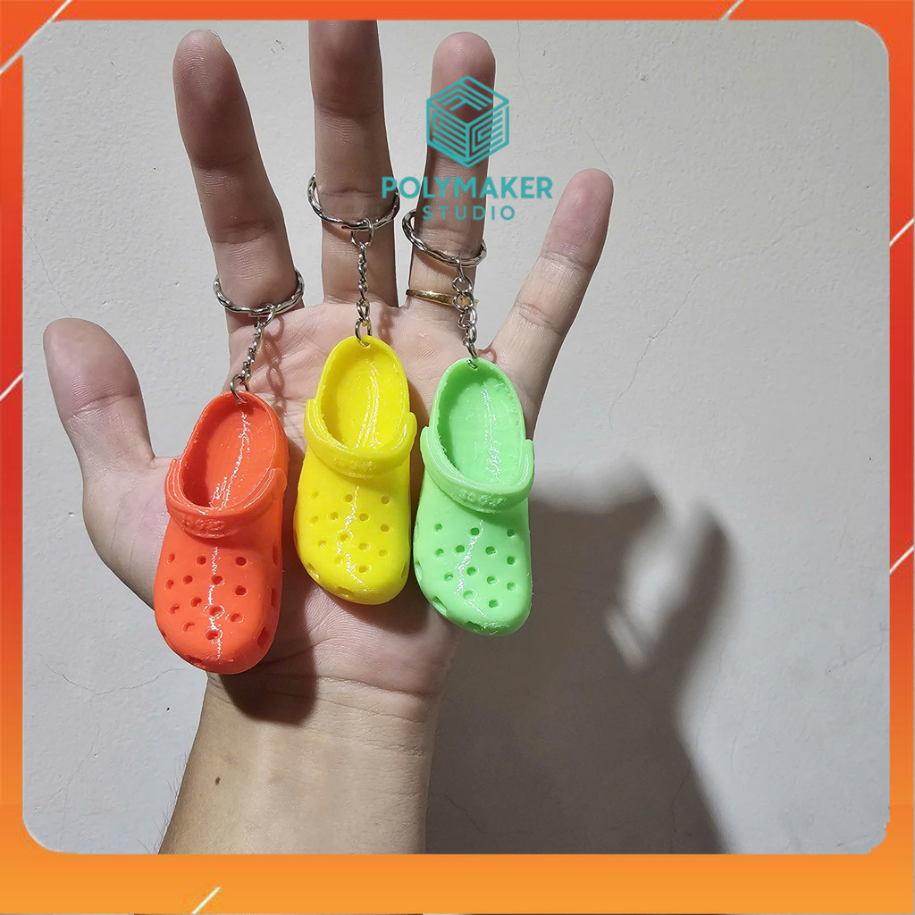 Móc Khoá Hình Dép Crocs Dễ Thương, Phong Cách Hàn Quốc 1 Chiếc Dép Nhiều Màu Sắc Treo Balo, Túi Xách