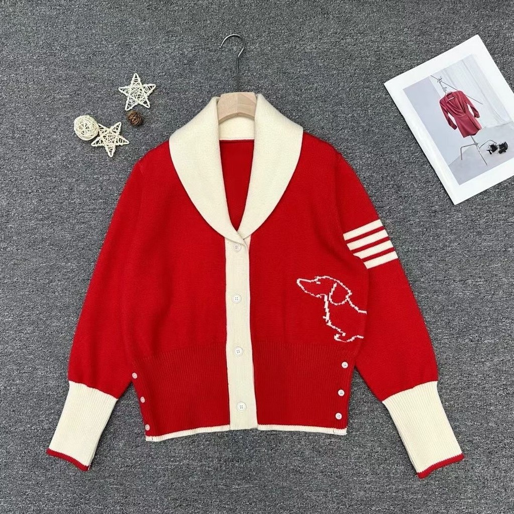 Xiaoxiang Cardigan Daiform Jacquard Tay Dài, Phong Cách Thu Đông 2025, Áo Jaket Nam Tính Cho Nữ