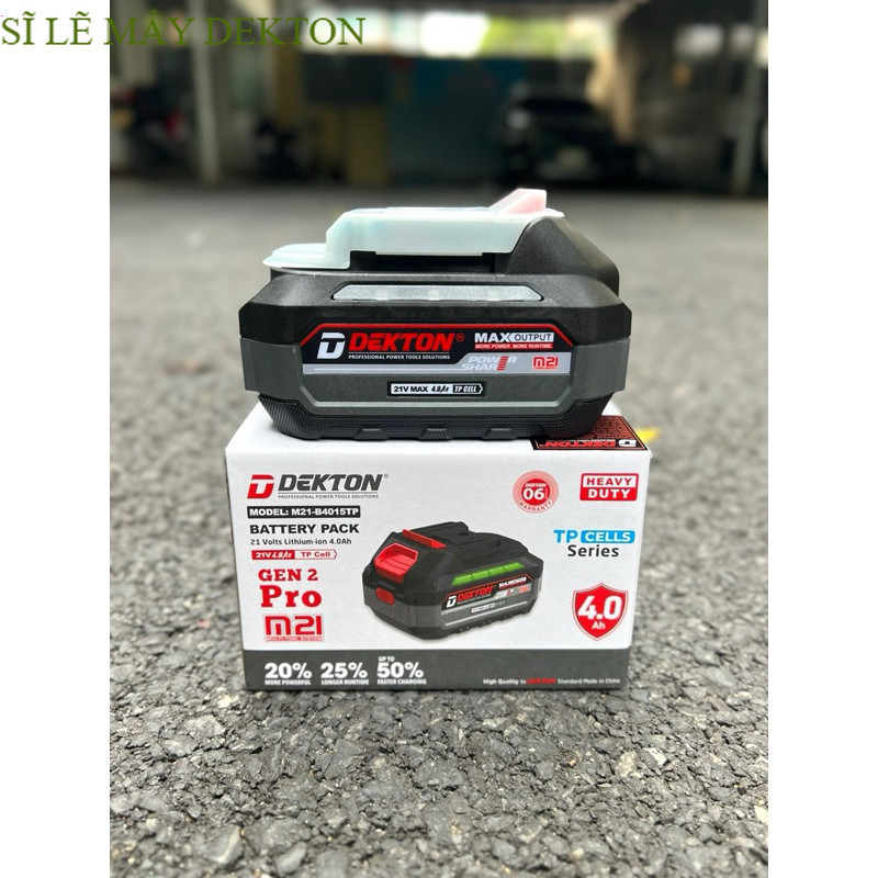 Pin 21V Dekton chân phổ thông M21 B4015TP/ chính hãng Máy sĩ DEKTON