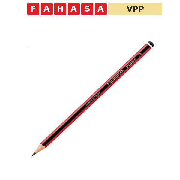 Bút Chì Gỗ 2B Staedtler Tradition 110-2B - Thân Sọc Đỏ Đen