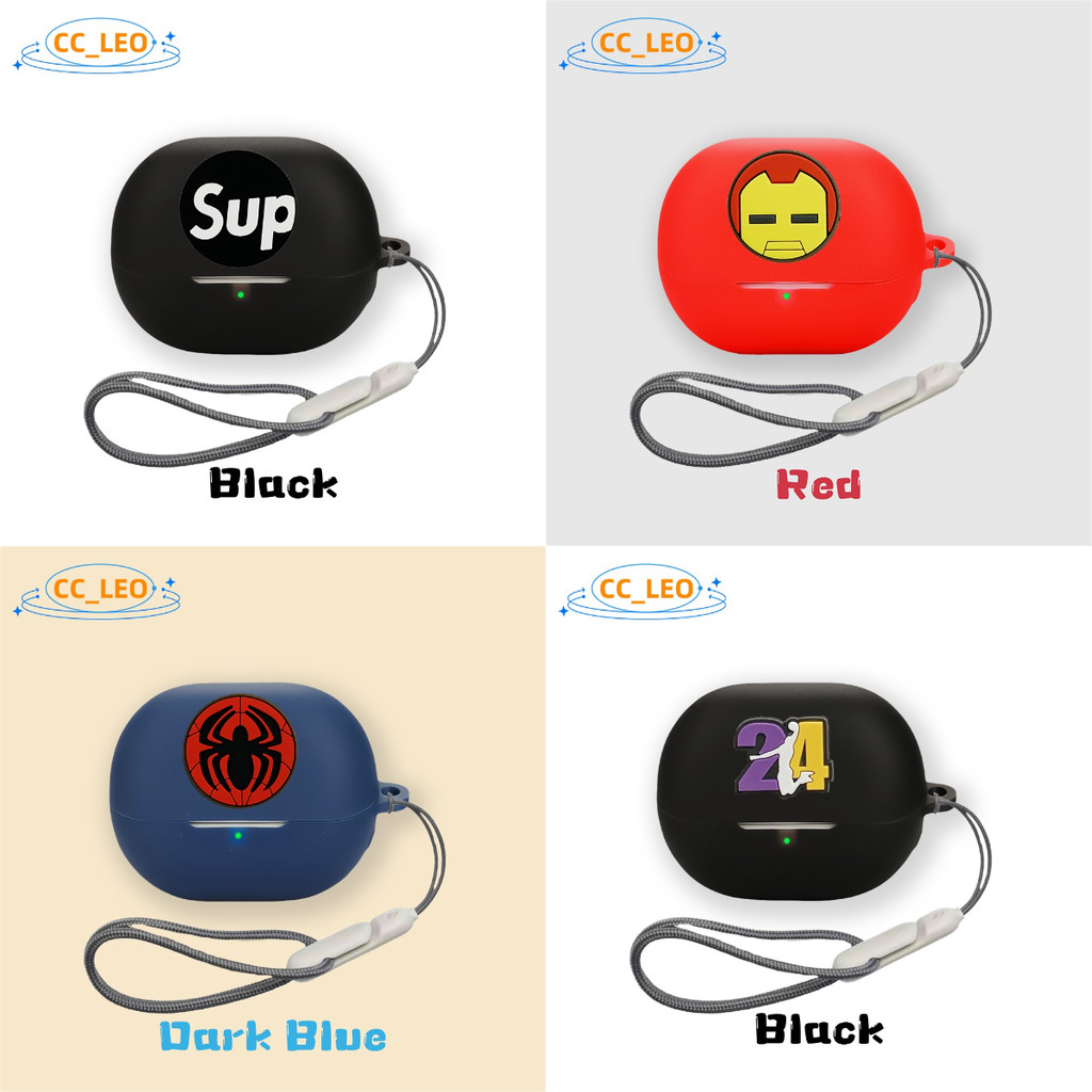 For QCY MeloBuds N60 Case Silicone Soft Case Suitable for QCY MeloBuds N60 Cartoon Shockproof Shell 