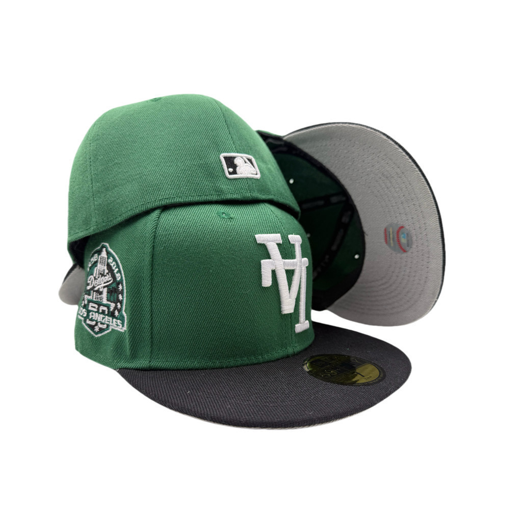 Mũ thời trang 59FIFTY Los Angeles Dodgers năm 1958-2018, thiết kế nắp ngược,logo chính hãng