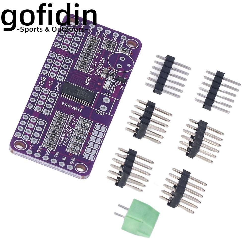 Trình điều khiển động cơ Servo GOFIDIN, Mô-đun điều khiển PWM 16 kênh điều khiển, Bộ điều khiển kênh