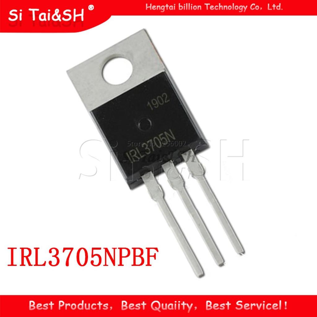 10 CÁI IRL3705NPBF TO-220 IRL3705N TO220 IRL3705 bóng bán dẫn MOS FET mới