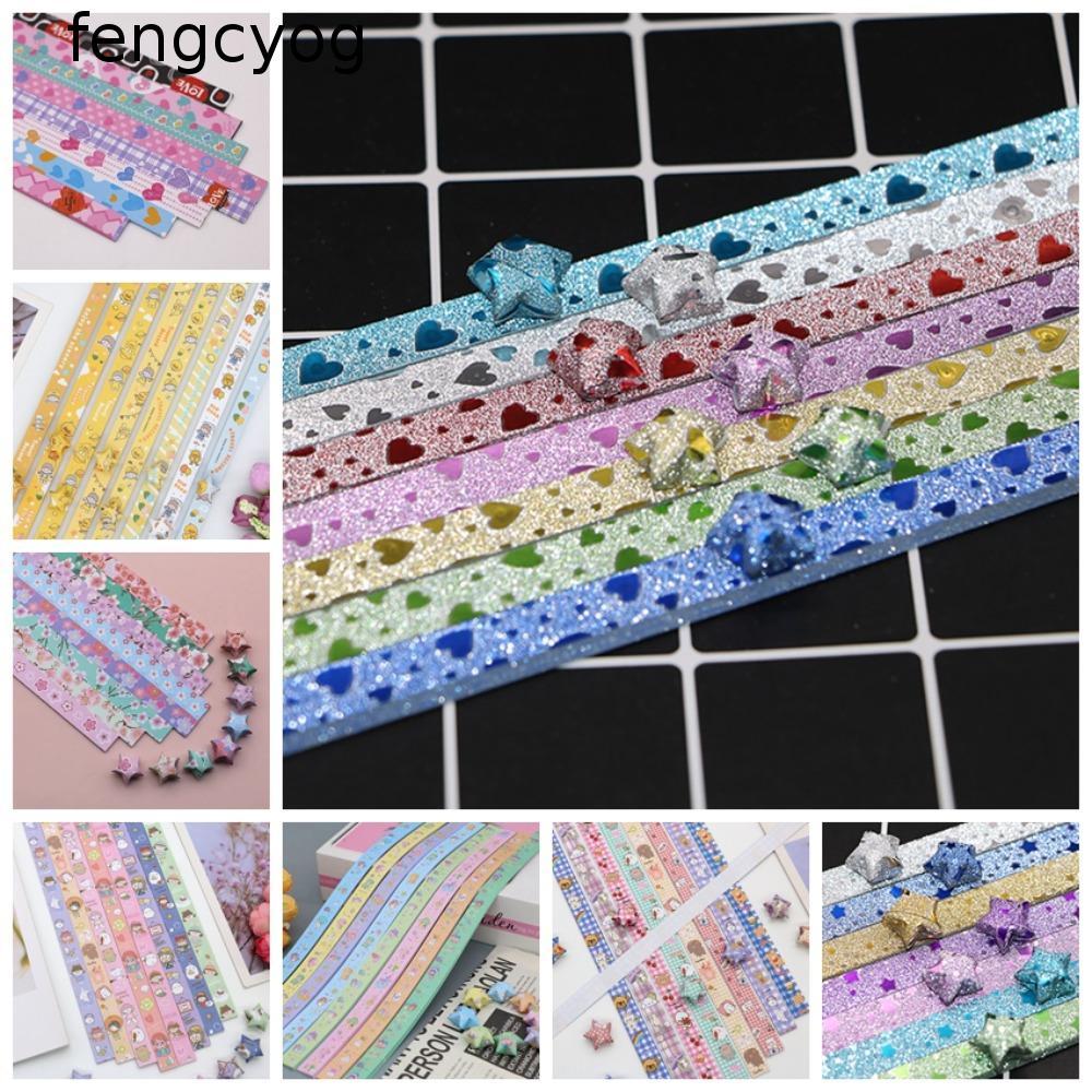 FENGCY Origami Stars Paper, Star Paper Strips Handmade Star Folding Paper, Kawaii Delicacy Paper Cra