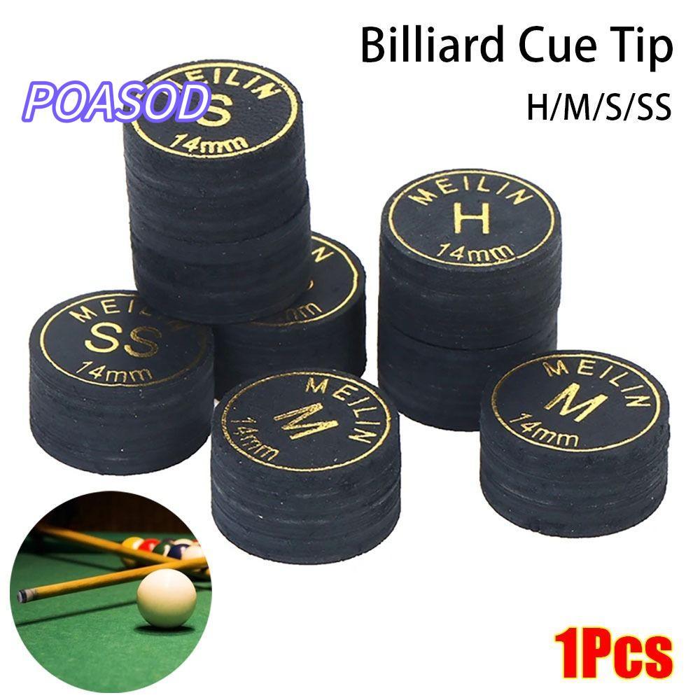 MAYSHOW 1 Cái Billards Cue Tip, Snooker Pool H / M / S / SS Billards Tip, Phụ kiện sửa chữa cực bền 