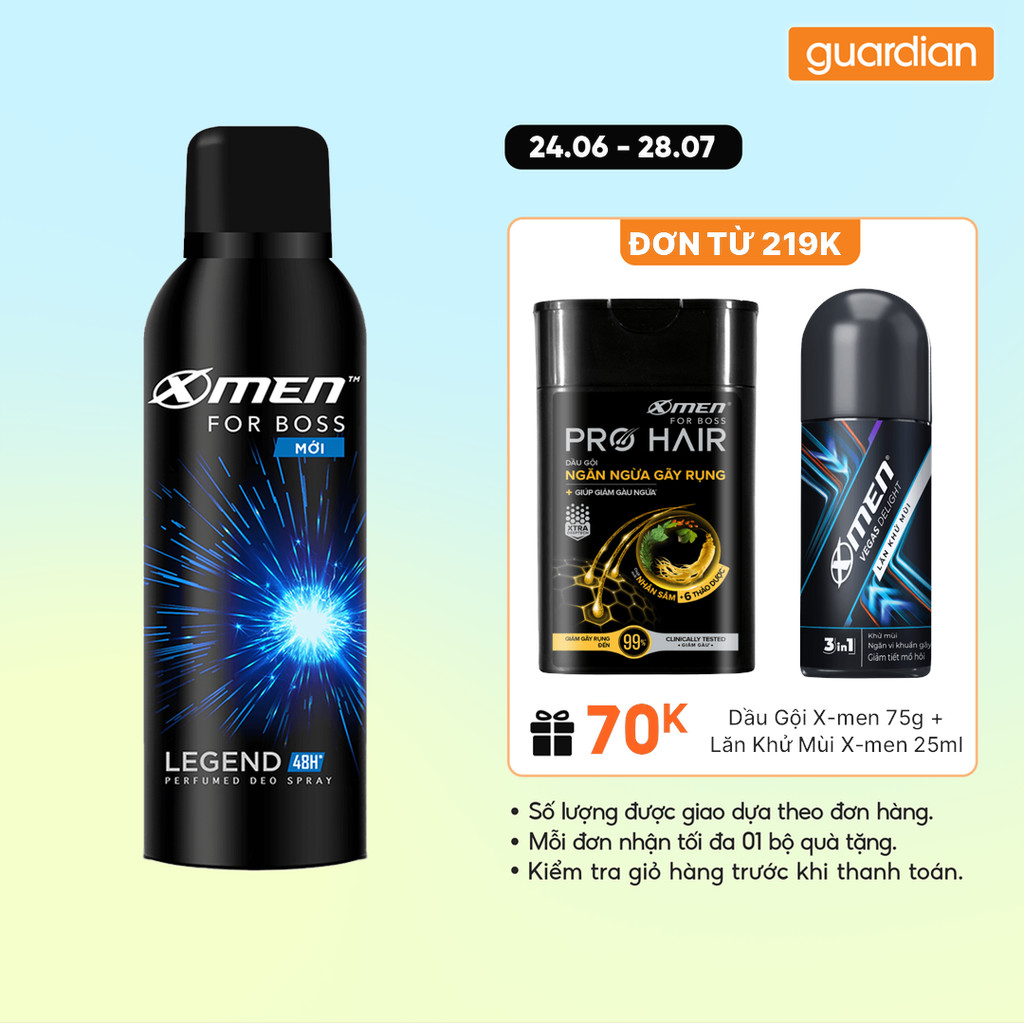 Xịt Khử Mùi X-Men For Boss 150ml