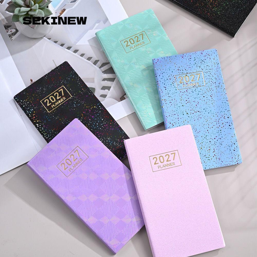 SEKINEW A6 Planner Notebook, 2027 Di Động 2027 Planner, Quà Tặng Nhiều Màu Lót Trang Chương Trình Ng