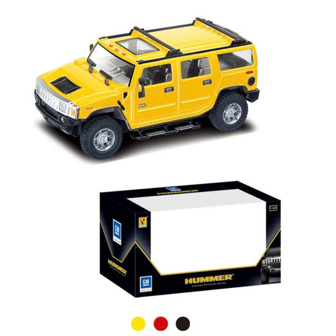 Đồ chơi oto GOUKAI - Mô hình xe ô tô HUMMER FRICTION CAR tỷ lệ 1:24 (KT 30x13.5x15cm)- 866-82431