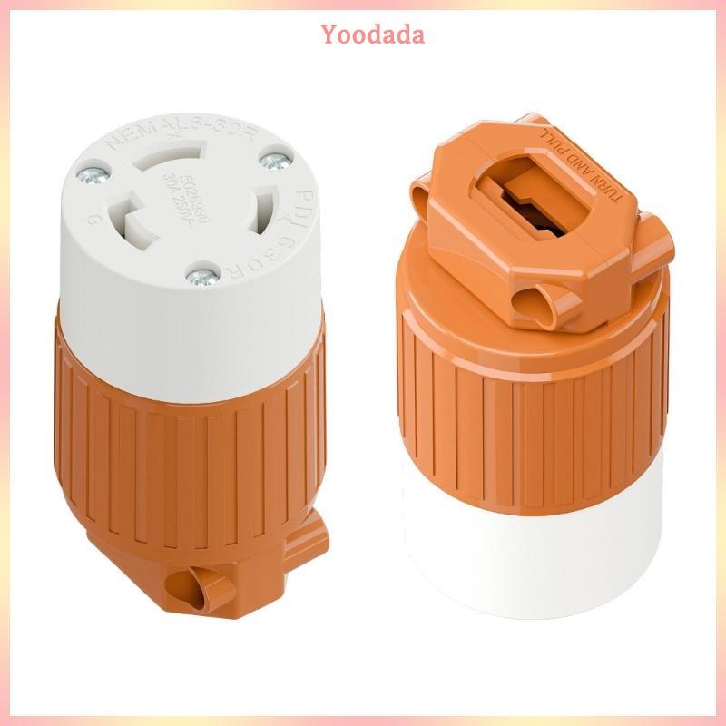 YOO 30A 250V L6 30R Khóa Ổ Cắm Điện L6-30R Khóa Phích Cắm Kết Nối Cho Máy Phát Điện Xây Dựng Thiết B